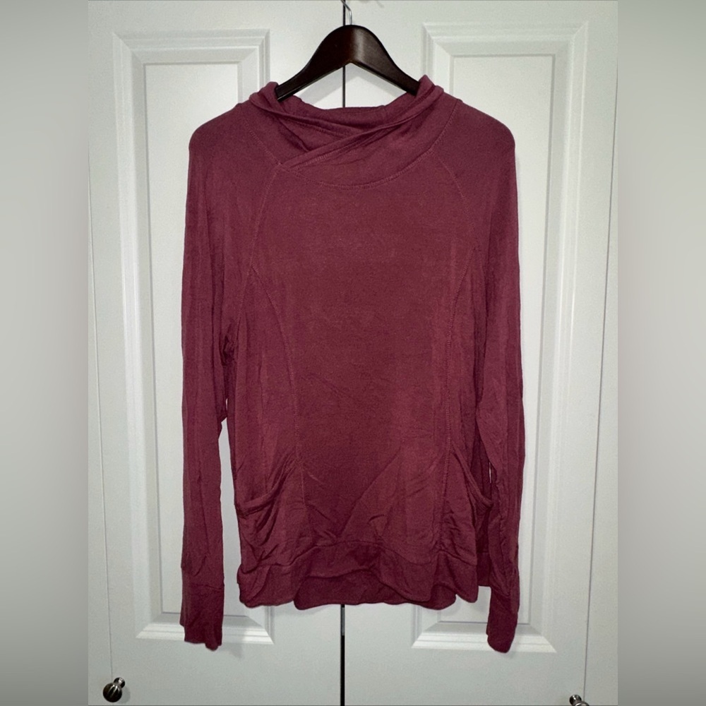 Yogalicious Chrushed Berry Cowl Neck Longsleeve Sweater XL